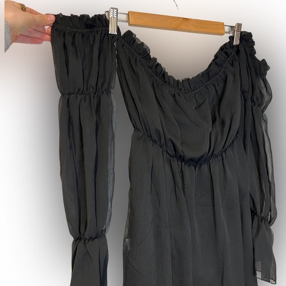 Nasty Gal - Black Mesh Cover Up - Picture 2 of 2